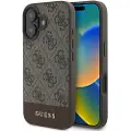GUESS iPhone 16 Guess 4G Stripe Hybrid-deksel - Brun