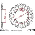 JT Sprockets Yamaha Jta251.48blk Aluminium Bakre Tannhjul