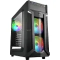 Sharkoon Vg6-w Rgb Crystal Pc-tårnkasse