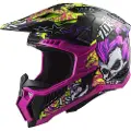 LS2 Mx703 Carbon X-force Fireskull Offroadhjelm