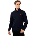 Hugo Boss San Quintus C Genser Med Halv Glidelås