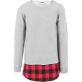 Urban Classics Long Flannel Bottom T-skjorte