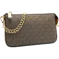 Michael Kors for woman. 32F1GJ6W6B Jet Set shoulder bag brown (OSFA), Casual, Polyester