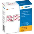 Herma - Rød - 10 x 22 mm 2000 etikett(er) (1000 ark x 2) selvklebende nummeretiketter