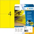 Herma 8032 Yellow Self-adhesive Båndtrykketiketter