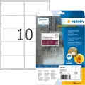 Herma Special - Polyester - matt - selvklebende med ekstra styrke - hvit - 57 x 99.1 mm 250 etikett(er) (25 ark x 10) forsendelsesfilmetiketter