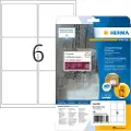 Herma Special - Polyester - matt - selvklebende med ekstra styrke - hvit - 99.1 x 93.1 mm 150 etikett(er) (25 ark x 6) forsendelsesfilmetiketter