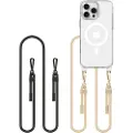 Tech-Protect iPhone 16 Pro FlexAir Chain MagSafe Deksel - svart og taupe