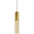 QAZQA Moderne pendellampe gull for 1-fase skinnesystem - Iconic Lloyd