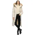 Superdry for woman. W5011790A Fuji beige long coat (L), Casual, Polyester