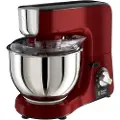 Teknikproffset 23480-56, Elektrisk visp, Sort, Rød, Vispe, Elte, Miksing, 5 l, 1,5 l, Rustfritt stål