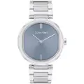 Calvin Klein for woman. 25200250 Analogue Watch Sensation blue (OSFA), Casual, Bracelet, Stainless steel