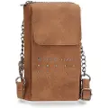 Pepe Jeans for woman. 7755333 Brown Holly mobile carrier bag (OSFA), Casual, Synthetic
