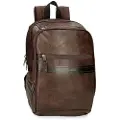 Pepe Jeans unisex. 7812132 Horley adaptable computer backpack two compartments brown (OSFA), Casual, Polyester