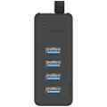 ORICO USB HUB Adapter Orico W5P-100 USB til 4x USB 3.0 Hub (svart)