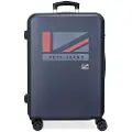 Pepe Jeans unisex. 6461221 Medium Suitcase Aidan rigid 65cm navy blue (OSFA), Synthetic, ABS / Polycarbonate