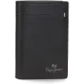Pepe Jeans unisex. 7842031 Staple Vertical Leather Wallet with Coin Pouch Black (OSFA), Casual