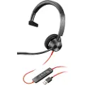 Poly Blackwire 5220 Stereo Hodesett Usb-c + Plugg + Usb-c/a-adapter 3.5 Mm