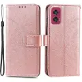 Mtp Products Motorola Edge 50 Fusion/G96 Mandala Series Lommebok-deksel - Roségull