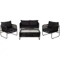 Venture Home Venture HomeLounge Set UtahSvartLoungemøblerFra Homeroom