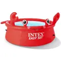 Intex Happy Crab Easy Set Pool, 880 l, Oppblåsbart basseng, Rød, 3,75 kg