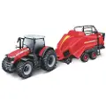 Toymax Massey Ferguson 8740S 10 cm with Baler Lifter