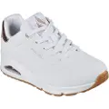 SKECHERS for woman. 177094 UNO Golden Air white sneakers (37), Fabric, 3 to 5 cm, Laces, Casual