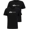 Alpha industries Label 2 Pack Kortarmet T-skjorte