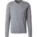 Jack & Jones Basic Knit V-neck Twisted With Jet Stream Genser