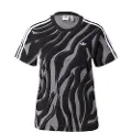 Adidas Originals Abstract Allover Animal Print Kortarmet T-skjorte