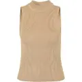 Urban Classics Short Rib Knit Turtleneck Ermeløs T-skjorte