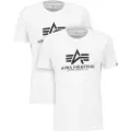 Alpha industries Basic Kortarmet T-skjorte 2 Enheter