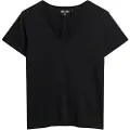 Superdry Studios Slub Embroidered Kort Ermet V-hals T-skjorte