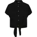 Pieces Vinsty Kort Ermet Bluse