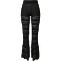 Urban Classics Flared Crochet High Waist Leggings