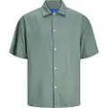 Jack & Jones Faro Linen Oversized Kortarmet Skjorte
