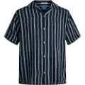 Jack & Jones Noto Stripe Resort Kortarmet Skjorte