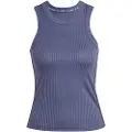 Adidas All Gym Seasonal Rib Tight Fit Tonal 3 Stripes Ermeløs T-skjorte