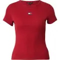 Tommy Hilfiger Badge Rib Kortarmet T-skjorte