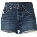 Levi's for woman. 56327-0411 Short 501 Original High Rise blue (25), Casual, Cotton, Denim