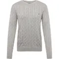 Tommy Hilfiger for man. MW0MW33132 Grey braided knitted jumper (XXL), Casual, Cotton