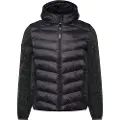 Superdry for man. M5012042A Hooded hybrid knitted jacket Storm grey (M), Casual, Recycled Polister, Sustainable