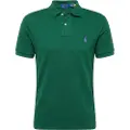 Ralph Lauren for man. 710782592016 Green pique polo shirt (M), Casual, Cotton, Short sleeve