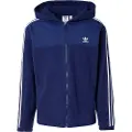 Adidas Originals Adicolor 3 Stripes Teddy Fleece Genser Med Hel Glidelås