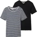 Tom Tailor 1044815 Slim Rib Tee Kortarmet T-skjorte