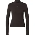 Tommy Hilfiger for woman. DW0DW19830 Csmieta Essential Mock black (M), Casual, Long sleeve, Organic Cotton, Sustainable