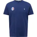 Ralph Lauren for man. 710944674001 Classic Fit France T-shirt blue (XL), Casual, Cotton, Short sleeve
