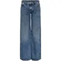 Pieces Selma Mb Wide Leg Lavmidjede Jeans