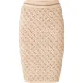 GUESS for woman. W4BD53Z37K0 Knitted midi skirt with logo 4G brown (S), Casual, Viscose