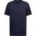 Tommy Hilfiger for man. MW0MW37283 T-shirt with navy patch pocket (S), Casual, Cotton, Short sleeve